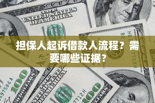 北京担保人起诉借款人流程?需要哪些证据? 北京担保人起诉借款人流程?需要哪些证据?