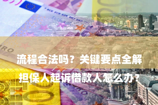 北京

担保人起诉借款人怎么办？流程合法吗？关键要点全解析