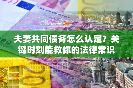 北京夫妻共同债务怎么认定？关键时刻能救你的法律常识