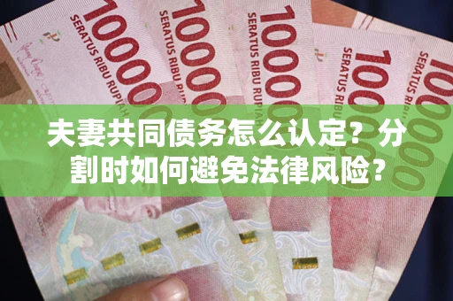 北京夫妻共同债务怎么认定？分割时如何避免法律风险？